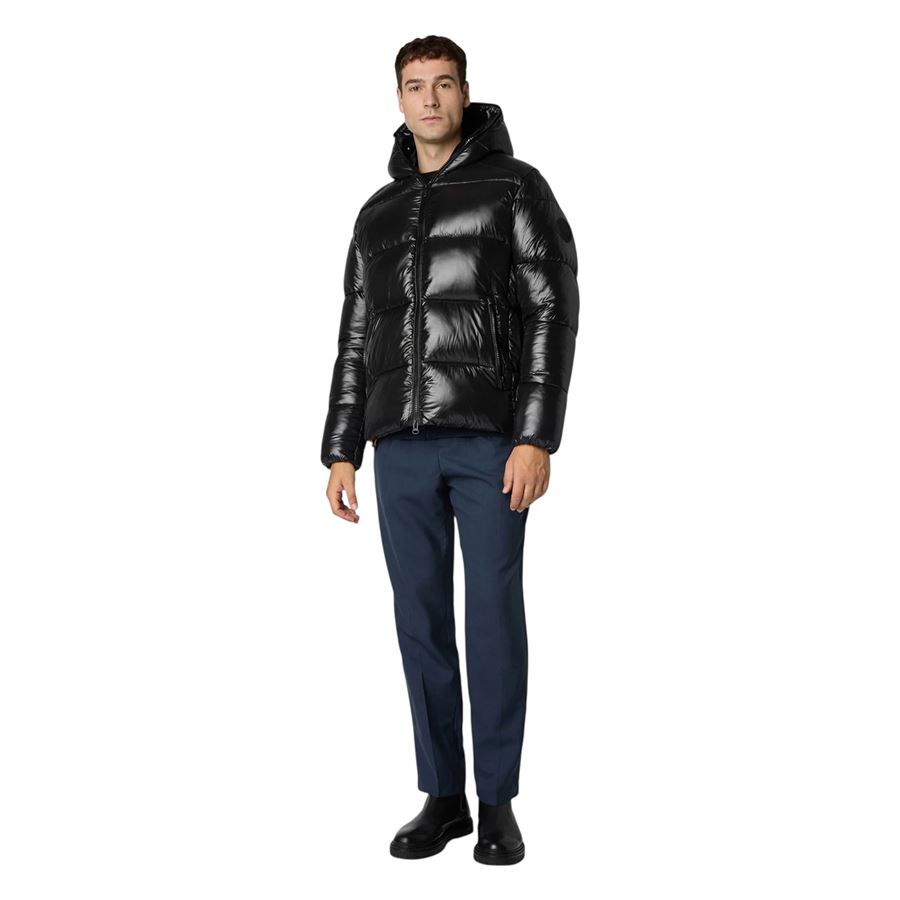 Edgard piumino animal free con cappuccio da uomo Save The Duck | D31280M/LOVE21000